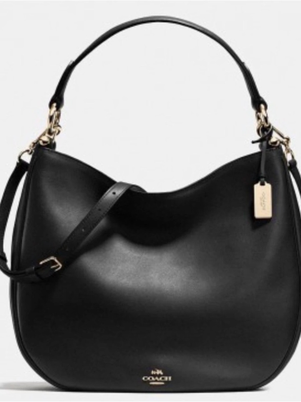Coach Nomad Hobo in pristine condition In Glovetanned Leather Black F36026